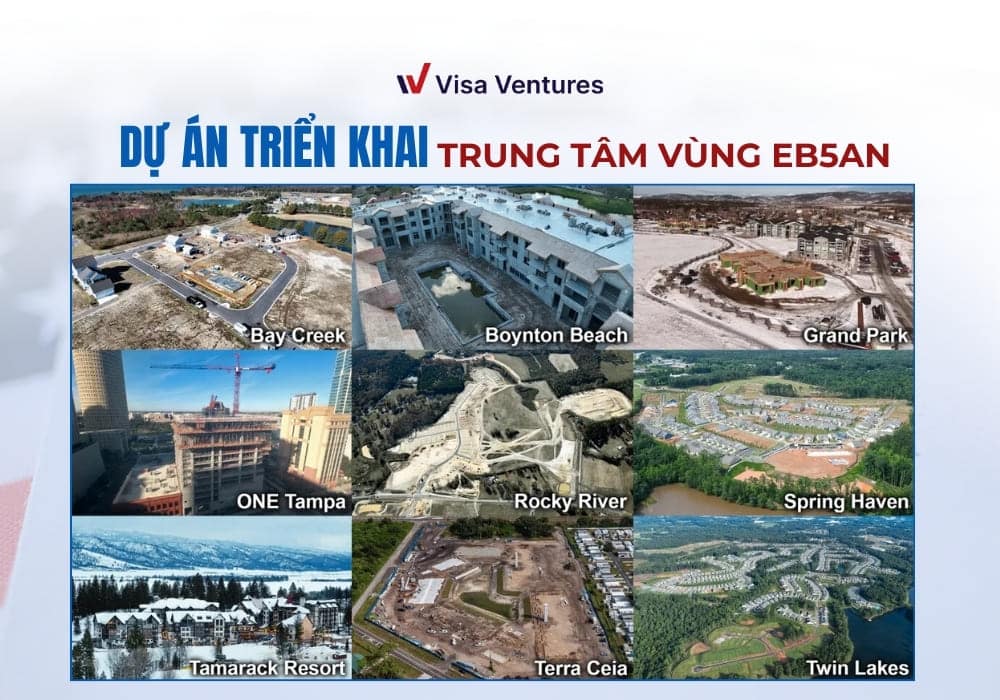 Dự án EB-5 đang triển khai của trung tâm vùng EB5AN với tiến độ xây dựng và đầu tư rõ ràng