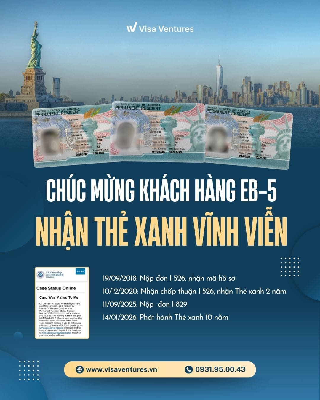 Hành Trình định Cư Eb5 Nhận Thẻ Xanh Vĩnh Viễn