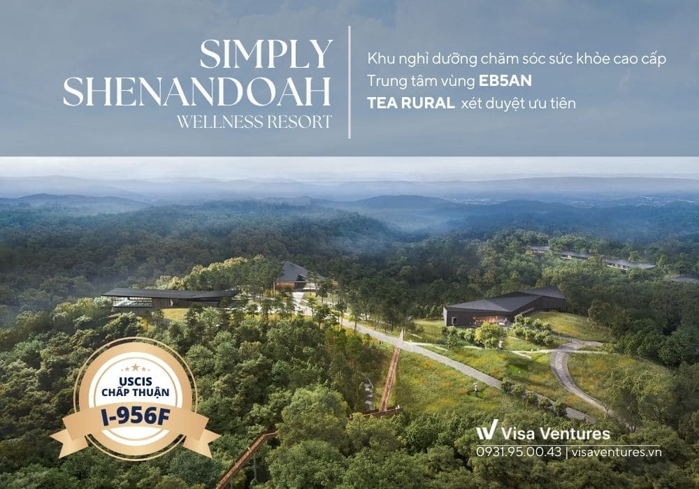 Dự án EB-5 Simply Shenandoah do trung tâm vùng EB5AN phát triển tại Hoa Kỳ