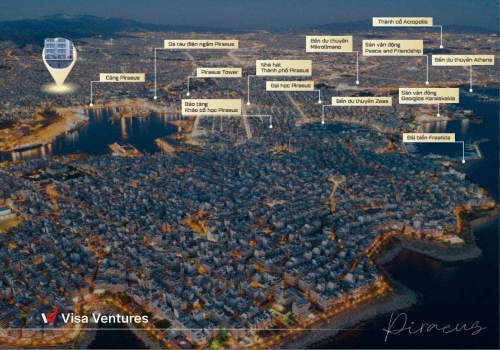 Vị trí dự án Ocean Gate Building tại Hy Lạp trong chương trình đầu tư bất động sản